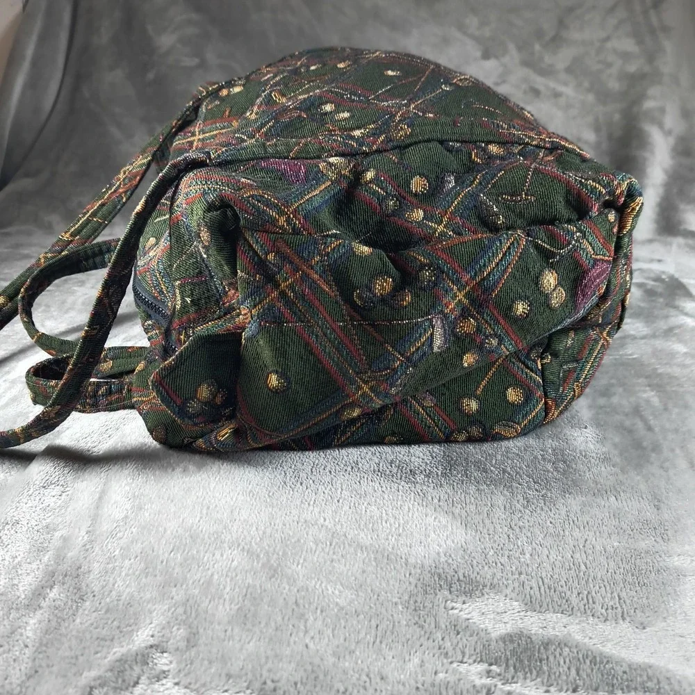 Vintage Golf Duffle Bag Organizer Set Green Tapestry Travel Pack Made In USA 70s